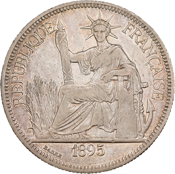 Indochine, 1 piastre, 1895 Paris