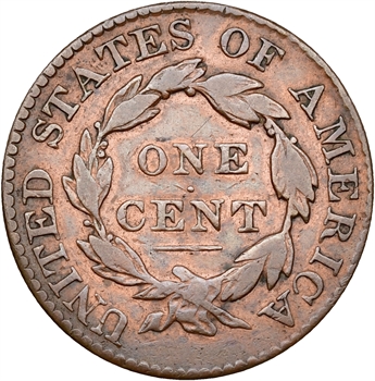 États-Unis, large cent, Liberty head (Matron head), 1825 Philadelphie