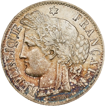 Gvt de Défense nationale, 2 francs Cérès, petit A, 1871 Paris