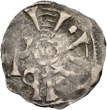 Flandre, abbaye d’Ename, petit denier, 1100-1140
