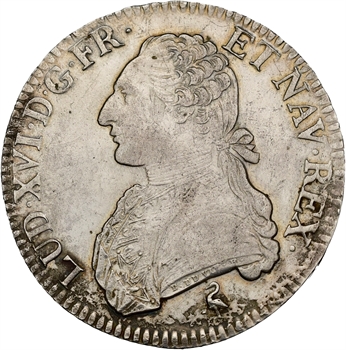 Louis XVI, écu aux rameaux d&rsquo;olivier, 1791 Paris
