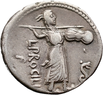 Procilia, denier, Rome, 80 av. J.-C.