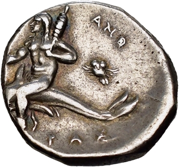 Calabre, Tarente, didrachme, Pyrrhus stratège, c.280-272 av. J.-C.