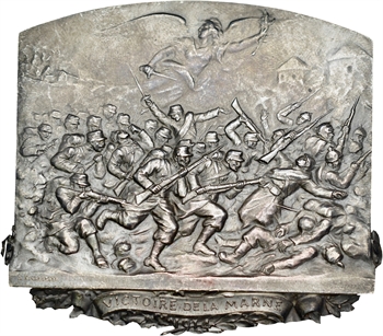 Kinsburger (S.) : la victoire de la Marne (WW1), en argent, s.d. Paris