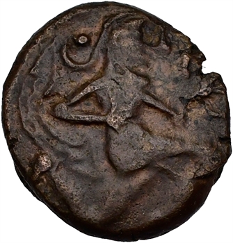 Bellovaques, bronze au personnage courant, Ier s. av. J.-C.