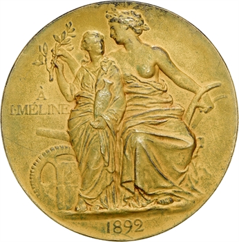 Ponscarme (H.) : Jules Méline, en vermeil, 1892 Paris