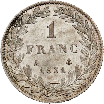 Louis-Philippe Ier, 1 franc, 1831 Paris