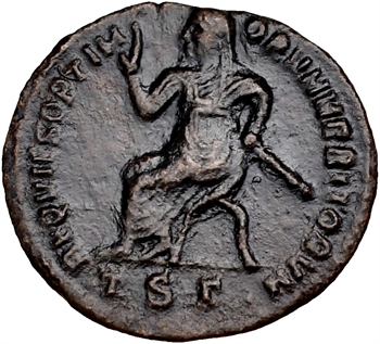 Constance Chlore , demi-nummus, Thessalonique, 318