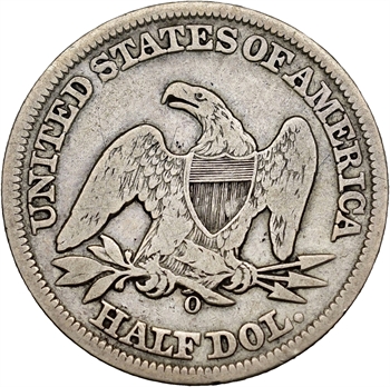 États-Unis, demi-dollar Liberty seated, 1858 Nouvelle-Orléans