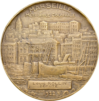 Marseille (Exposition coloniale de), par Henri Bouchard, au député Artaud, 1922 Paris