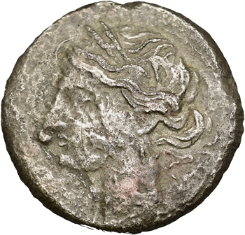 Zeugitane, statère de billon ou 1,5 shekel, 220-180 av. J.-C.