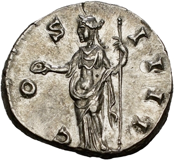 Antonin le Pieux, denier, Rome, 145-147