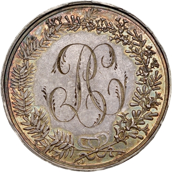Premier Empire, mariage avec Marie-Louise, transformée en médaille de mariage, 1810 (1813) Paris