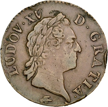 Louis XV, sol à la vieille tête, 1772 Lyon