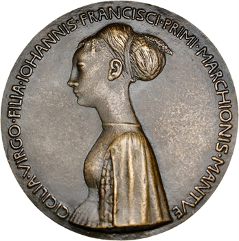 Italie, Cecilia Gonzaga, par Pisanello, fonte, 1447 (post.)