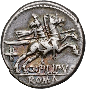 Marcia, denier, Rome, 129 av. J.-C.