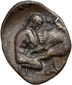 Calabre, Tarente, diobole, c.425-281 av. J.-C
