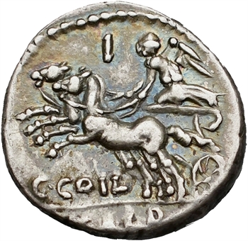 Coelia, denier, Rome, 104 av. J.-C.