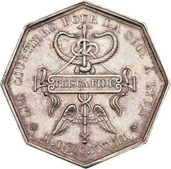 Second Empire, les courtiers pour la soie à Lyon, 1827 (post.) Paris