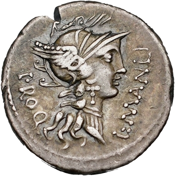 Sulla (Sylla), denier, atelier itinérant, 82 av. J.-C.