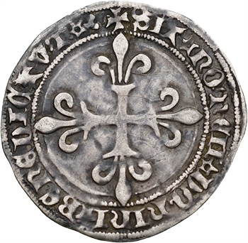 Charles VII, gros de Roi, 2e émission, Lyon