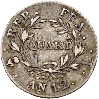 Consulat, quart de franc, An 12 Bayonne
