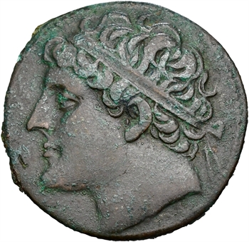 Sicile, Hiéron II, moyen bronze, Syracuse, 275-215 av. J.-C.
