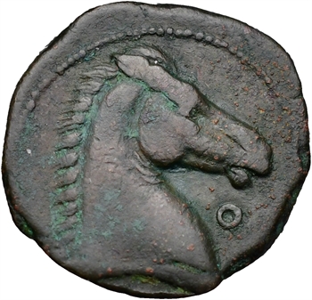 Zeugitane, moyen bronze, Carthage, 300-264 av. J.-C.