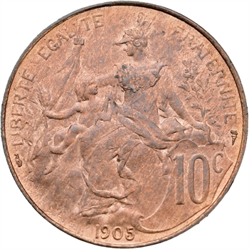 IIIe République, 10 centimes Daniel-Dupuis, 1905 Paris