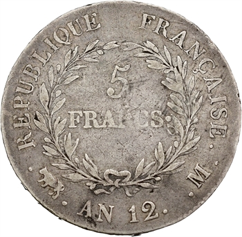 Consulat, 5 francs, An 12 Toulouse