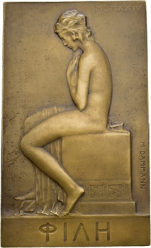Dammann (P.-M.) : l&rsquo;Amie ou jeune femme à la toilette, 1924 (1935) Paris