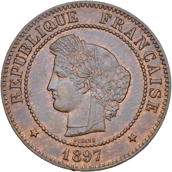 IIIe République, 5 centimes Cérès, 1897 Paris