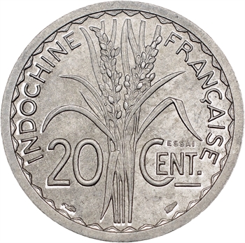 Indochine, essai de 20 centièmes, 1945 Paris