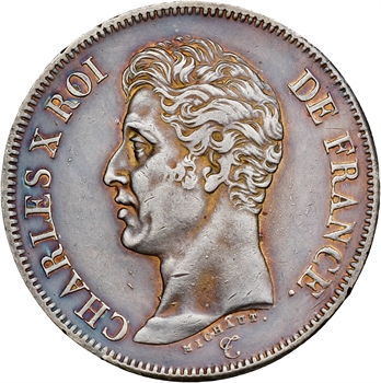 Charles X, 5 francs 1er type, 1825 Bordeaux