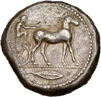 Sicile, Messine, tétradrachme, c.445-439 av. J.-C.