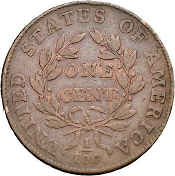 États-Unis, cent, draped bust, 1798 Philadelphie