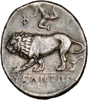 Lucanie, Vélia, didrachme signée de Kléodoros, c.280 av. J.-C.