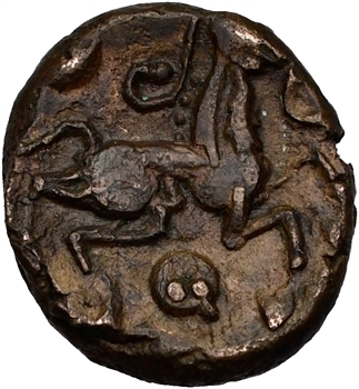 Bellovaques, bronze au personnage courant, Ier s. av. J.-C.