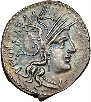 Tullia, denier, Rome, 120 av. J.-C.