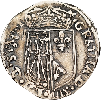 Navarre (royaume de), Henri III (II de Béarn), quart d&rsquo;écu, 15– Saint-Palais