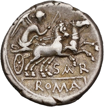 Atilia, denier, Rome, 148 av. J.-C.
