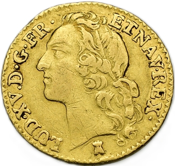 Louis XV, louis d’or au bandeau, 1741 Nouen