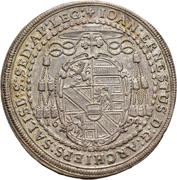 Autriche, Jean-Ernest de Thun, 1/2 thaler, 1694 salzbourg