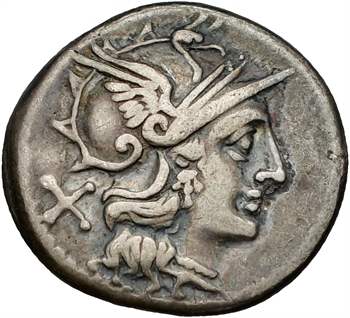 Juventia, denier, Rome, 154 av. J.-C.
