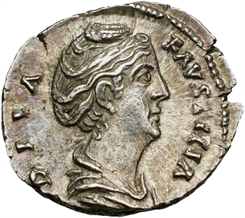 Faustine Mère, denier, Rome, 140-141