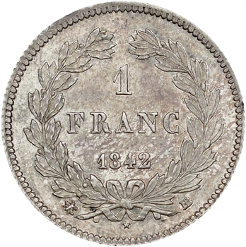 Louis-Philippe Ier, 1 franc, 1842 Strasbourg
