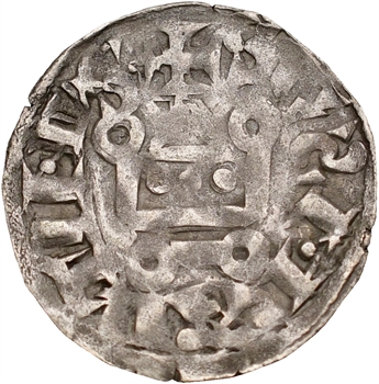 Touraine, abbaye de Saint-Martin, denier au temple, c.1050 Tours