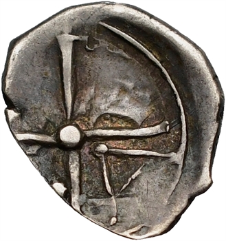 Marseille – Massalia, obole au type d&rsquo;Apollon, c.215-200 av. J.-C.