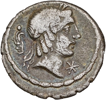 Calpurnia, denier, Rome, 90 av. J.-C