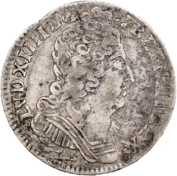 Louis XIV, dixième d&rsquo;écu aux trois couronnes, 1713 Limoges